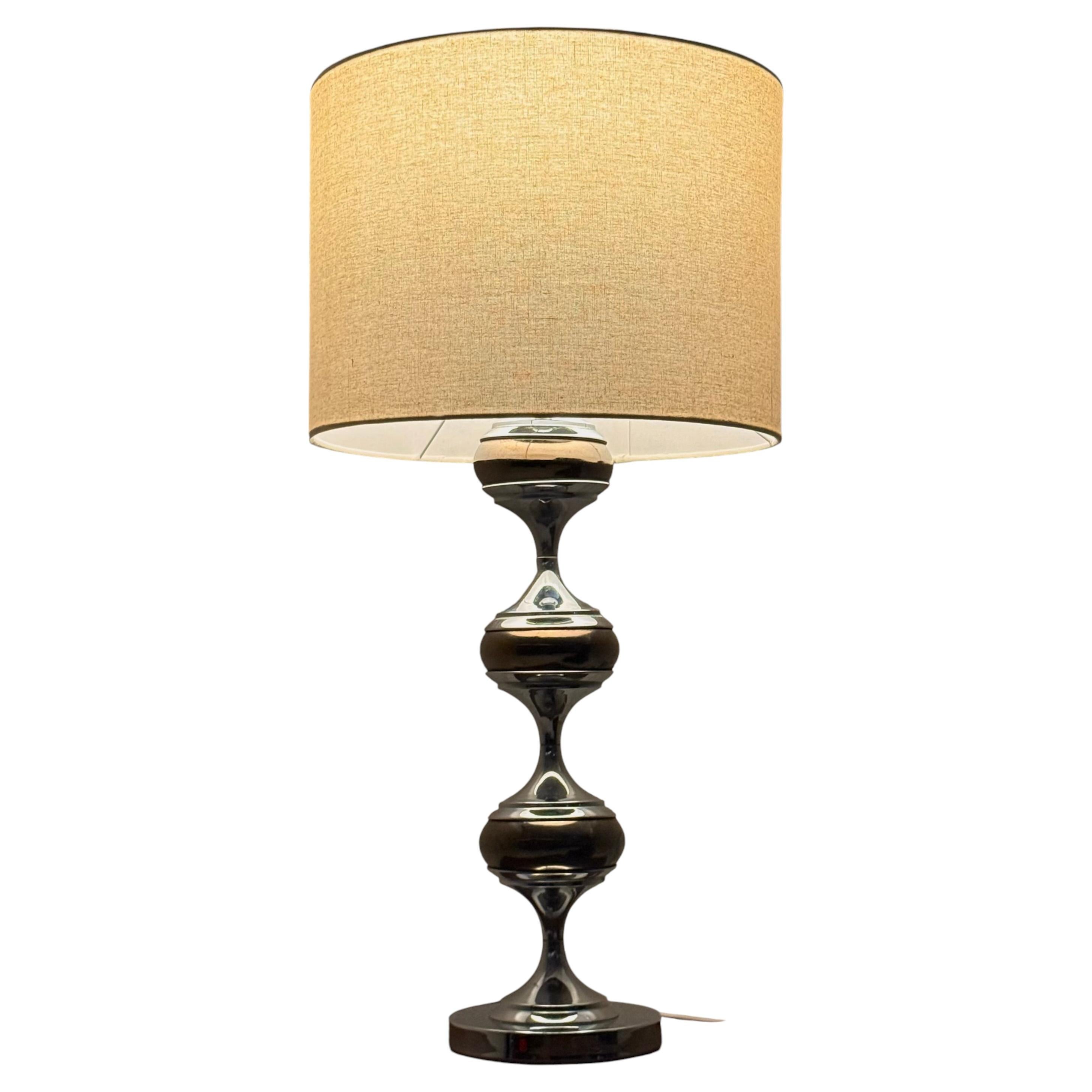 Space Age table lamp with chrome sculptural base For Sale