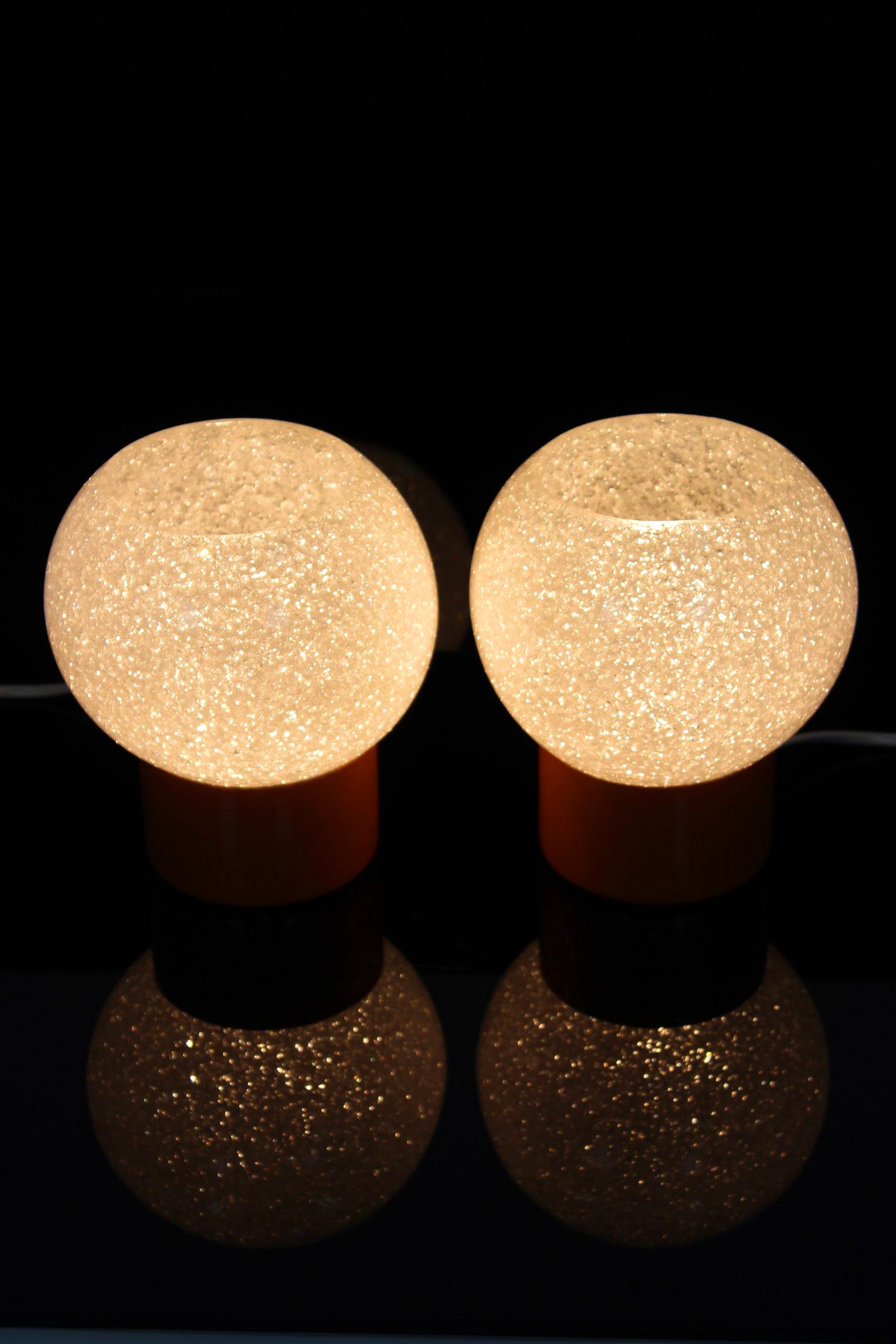 Space Age Table Lamps from Pokrok Zilina, 1970s, Set of 2 In Good Condition For Sale In Żory, PL