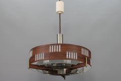 Lámpara colgante de tres luces Space Age de Schmahl & Schulz, Alemania, Años 60