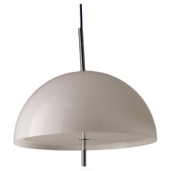 Space Age Translucent Plexiglass Semi-Sphere Pendant by Wila