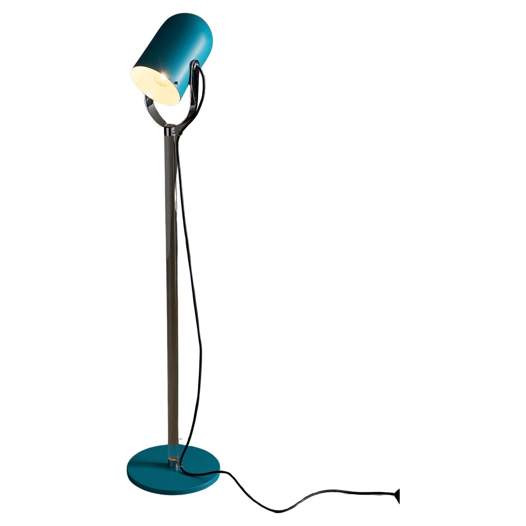 Space Age Turquoise and Lucite Floor Lamp by Cosack, 1970s