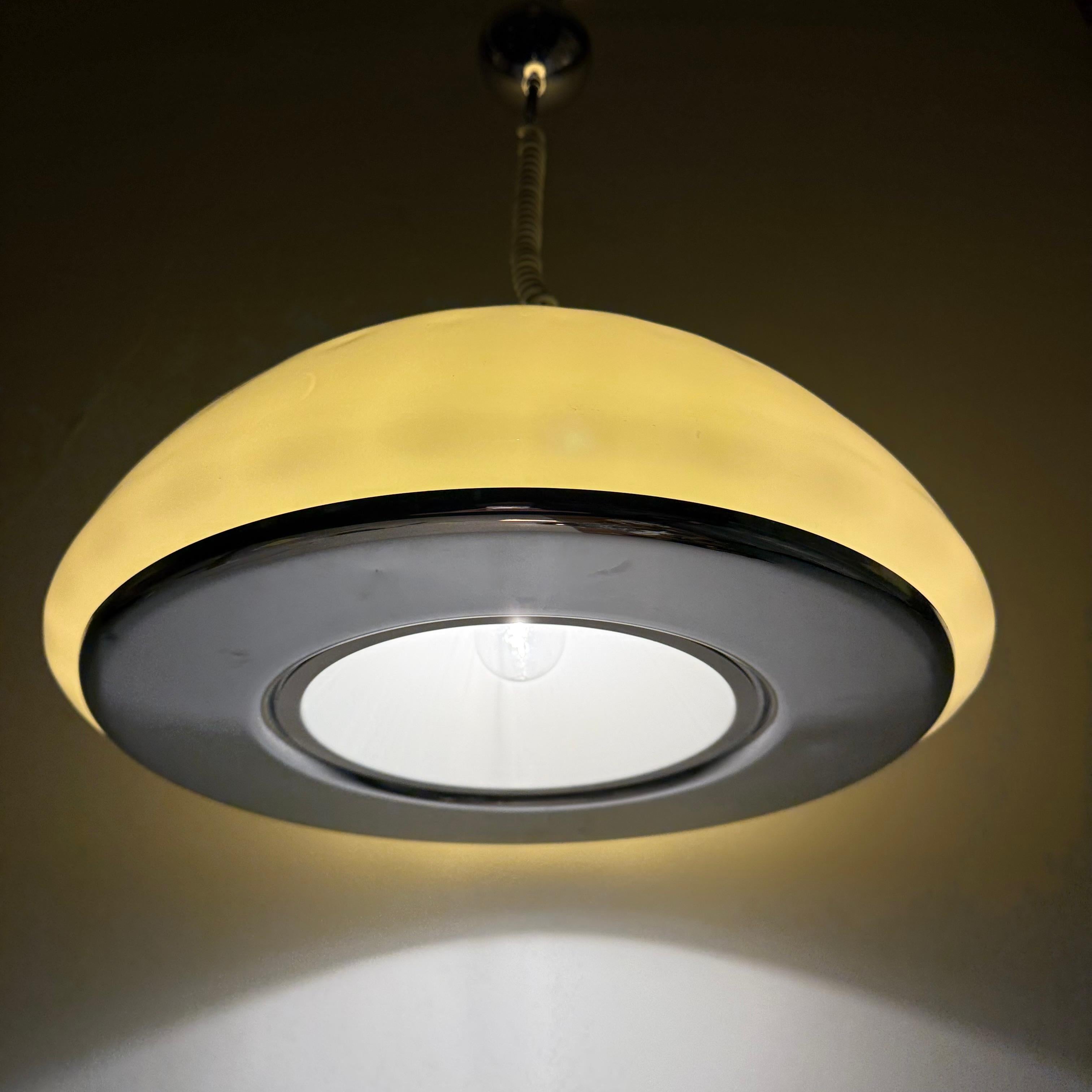 Lampada a sospensione UFO in vetro di Murano, anni '70, Italia in vendita 8