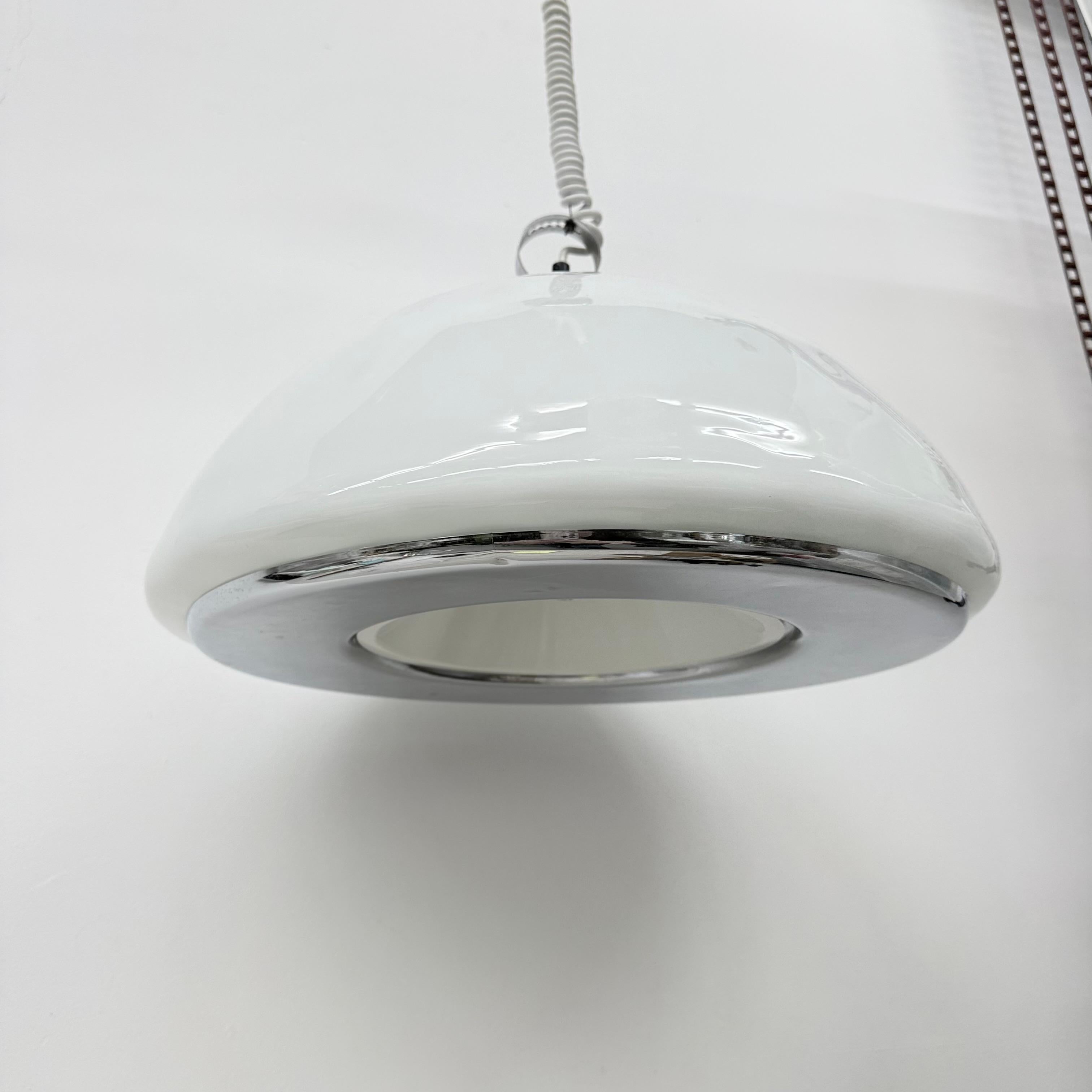 Metallo Lampada a sospensione UFO in vetro di Murano, anni '70, Italia in vendita