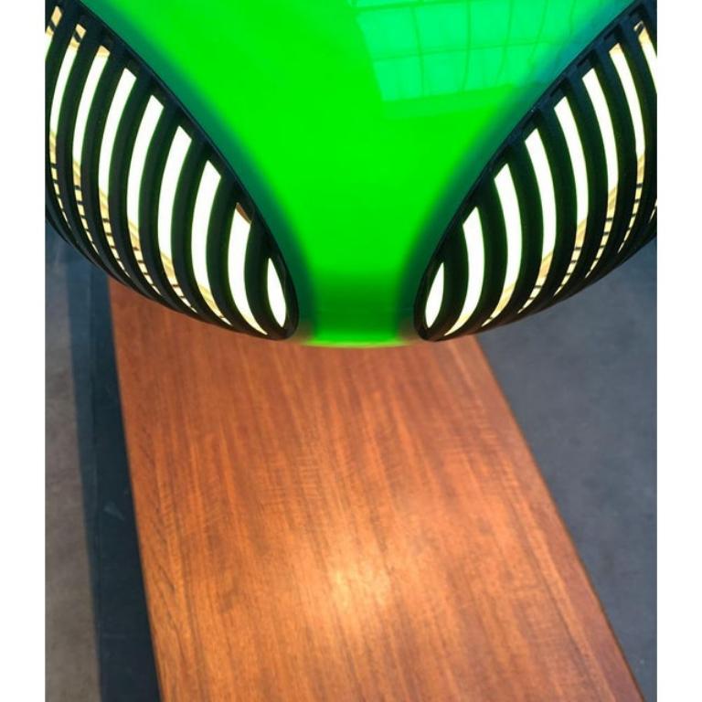 Plastic Space Age UFO Pendant Lamp attributed to Luigi Colani, 1970s For Sale