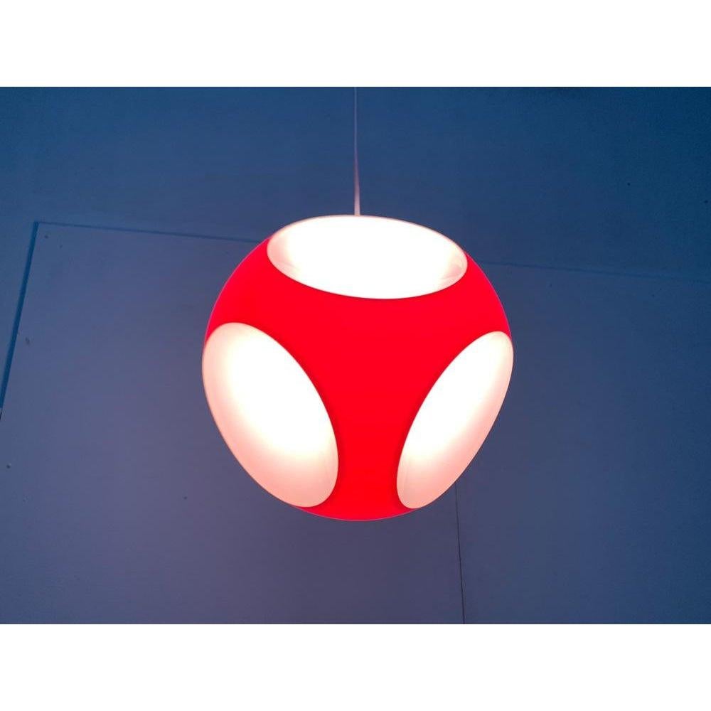 Métal Lampe suspendue UFO de l'ère spatiale attribuée à Luigi Colani, 1970 en vente