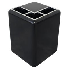 Space Age Umbrella Stand painted black // Italy 1970s