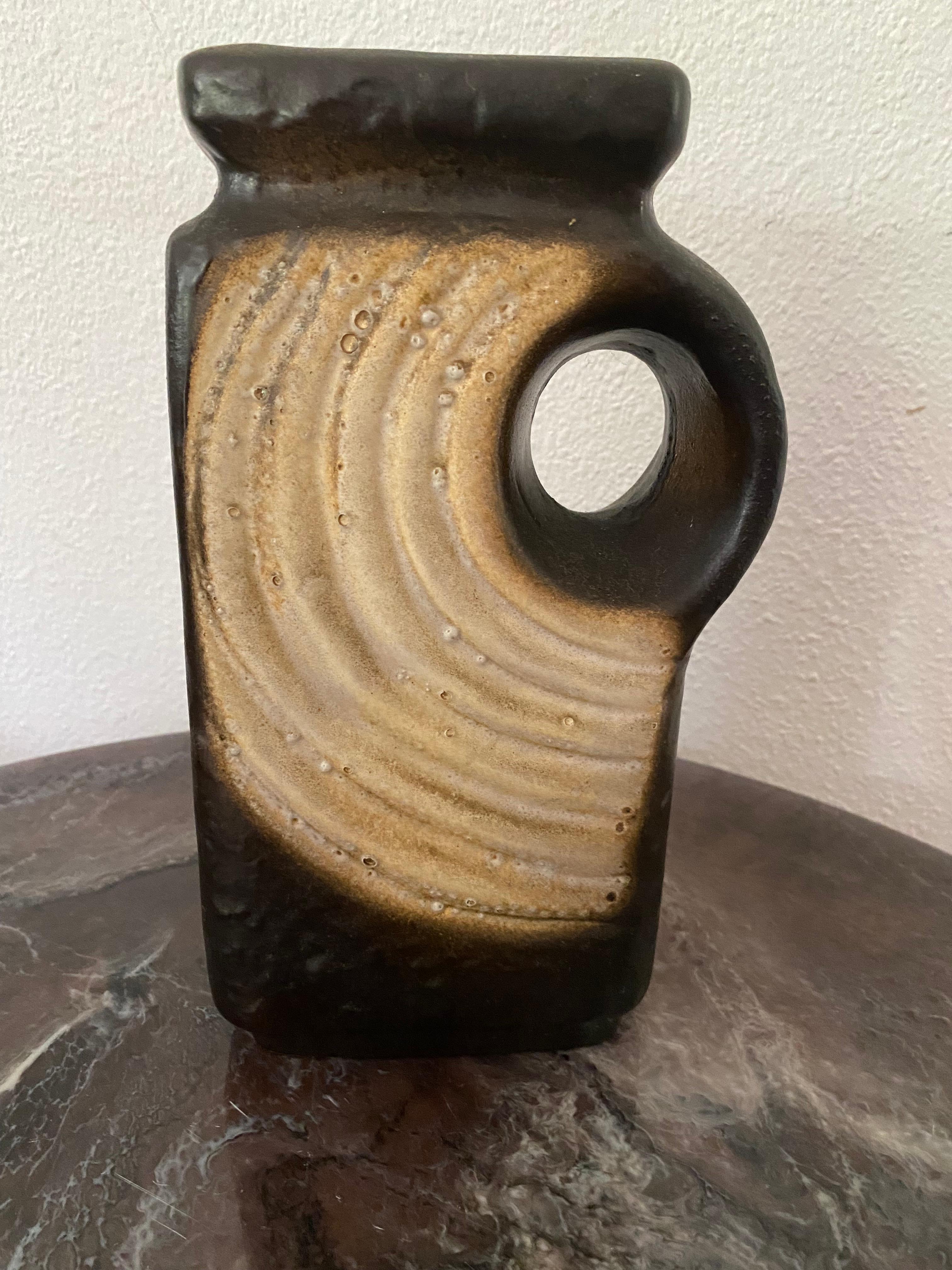 Ceramic Fat Lava Vase by Walter Becht Germany For Sale