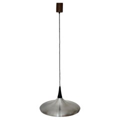 Space Age Vintage Aluminum Plastic Ufo like Chandelier Pendant 1960s