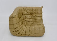 Space Age Vintage Beige Ligne Roset Togo Ecksofa Michel Ducaroy 1970er Frankreich