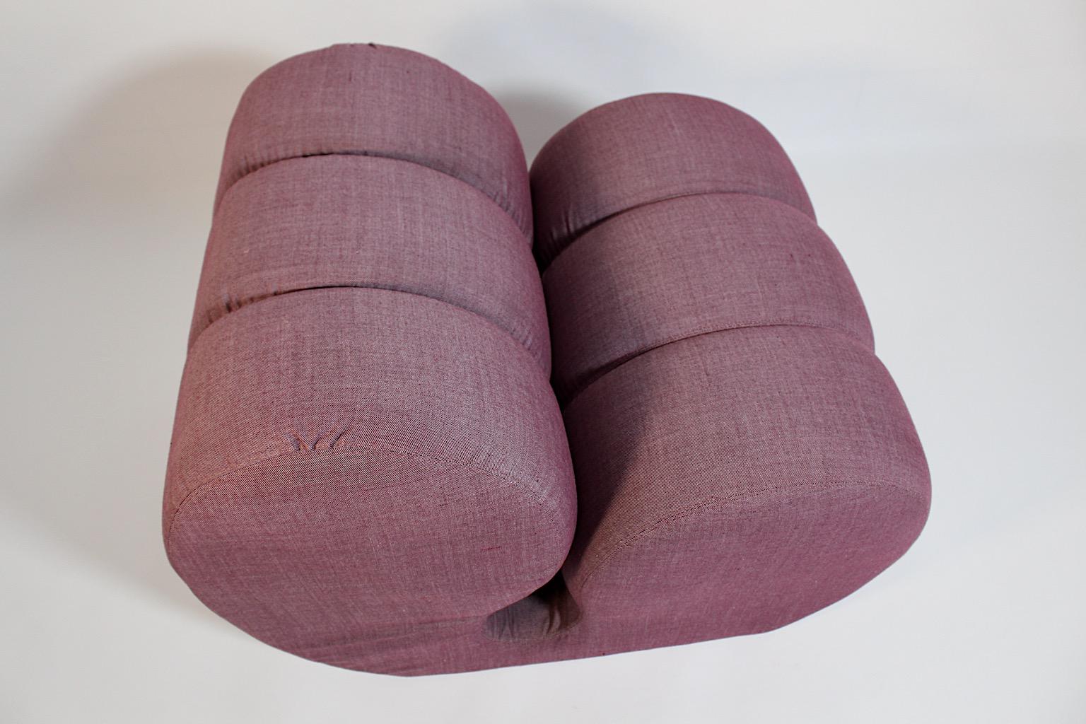 Européen Fauteuil de salon sculptural vintage de l'ère spatiale, courbé et autoportant, 1970 en vente