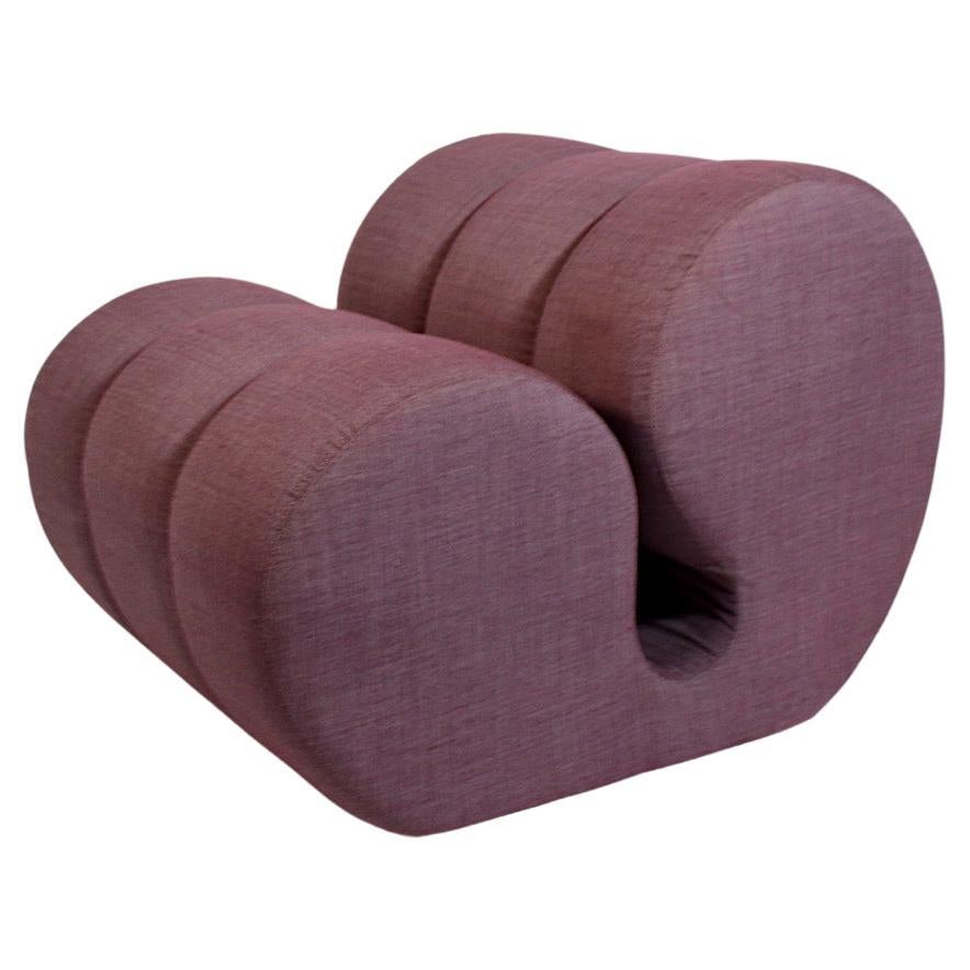 Fauteuil de salon sculptural vintage de l'ère spatiale, courbé et autoportant, 1970