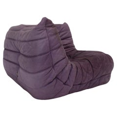 Divano modulare vintage Space AGE in pelle lavanda Togo Michel Ducaroy 1970s