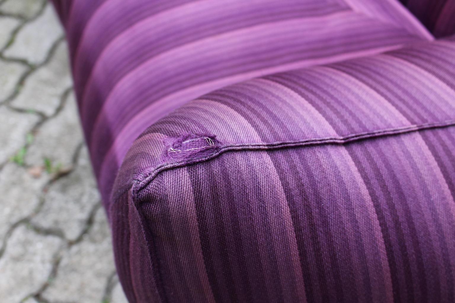 Space Age Vintage Modular Sofa Le Bambole Purple Lavender Mario Bellini 1970s  For Sale 9