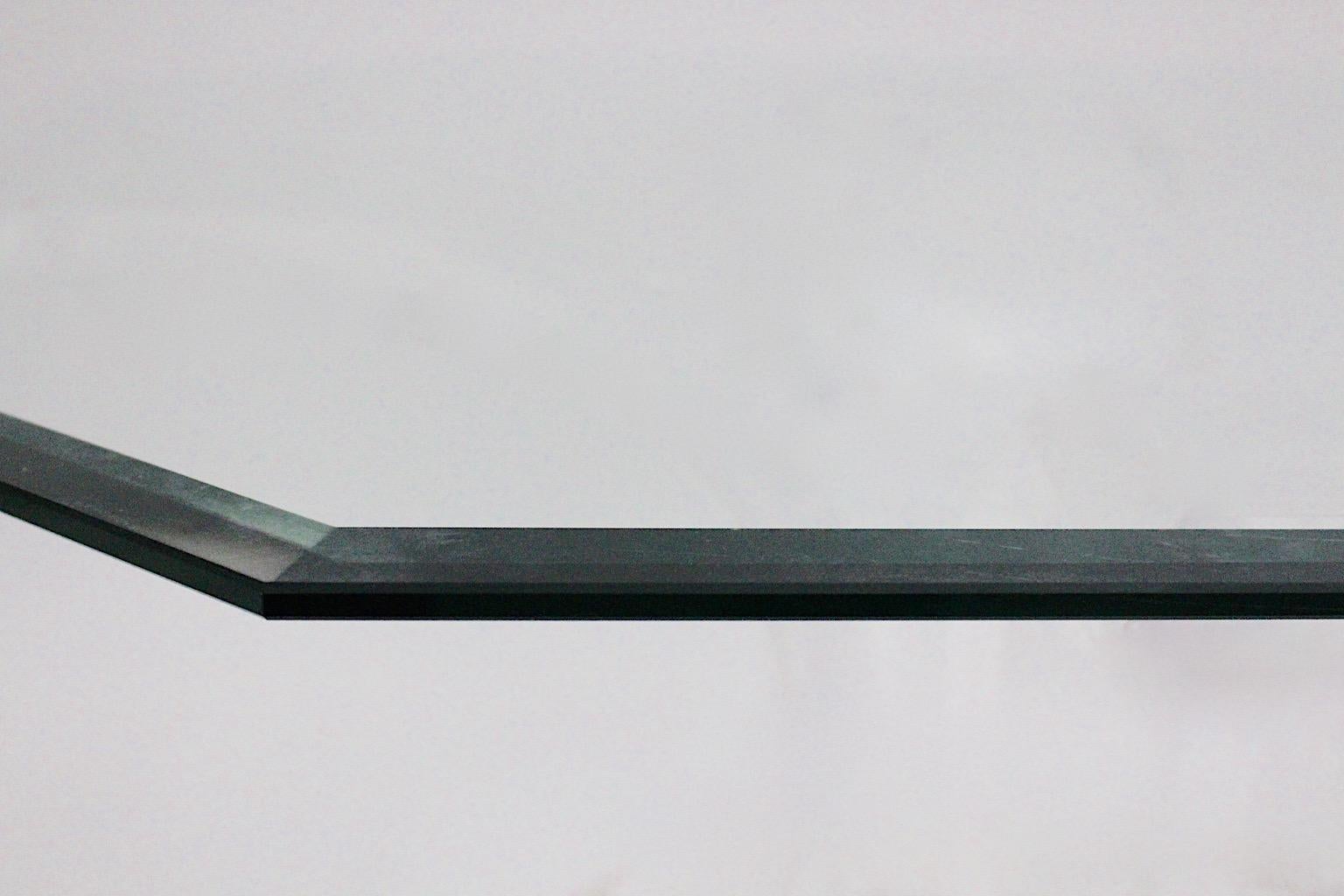 Table basse rectangulaire en verre lucite transparent de l'ère spatiale, circa 1970 en vente 4