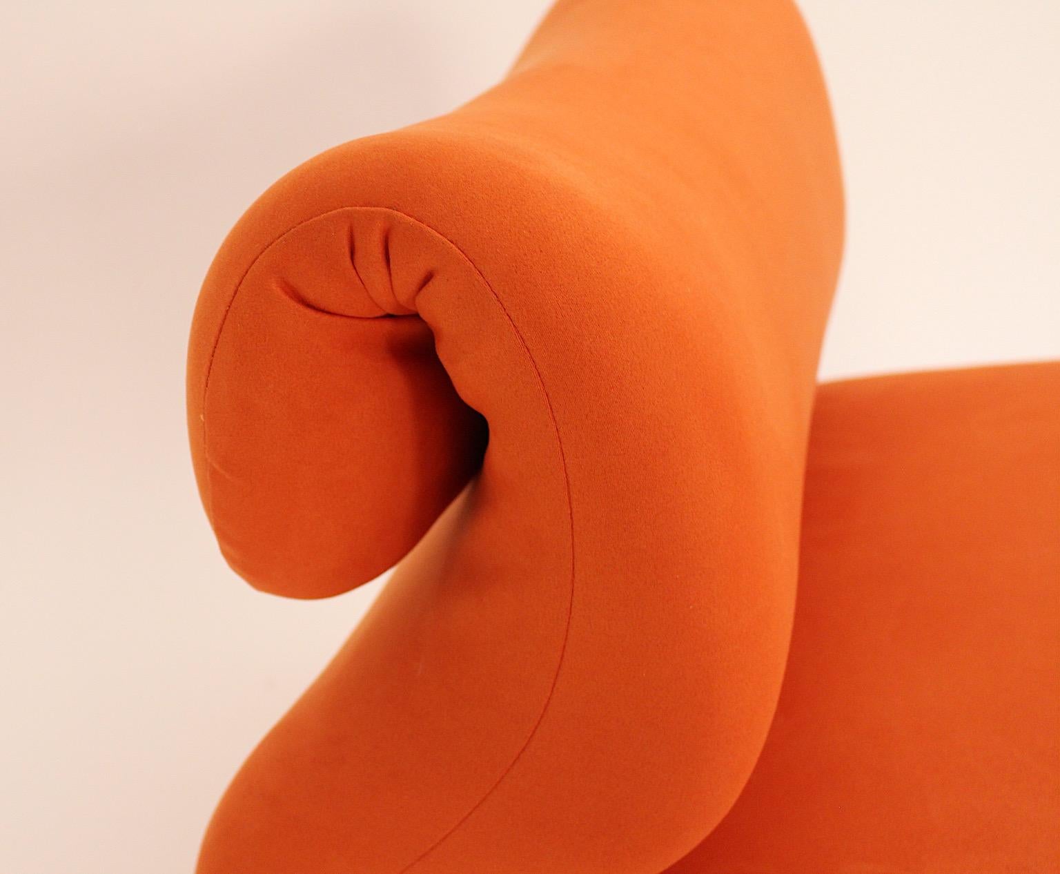 Space Age Vintage Sculptural Orange Etcetera Chair by Jan Ekselius 1970s Sweden 3
