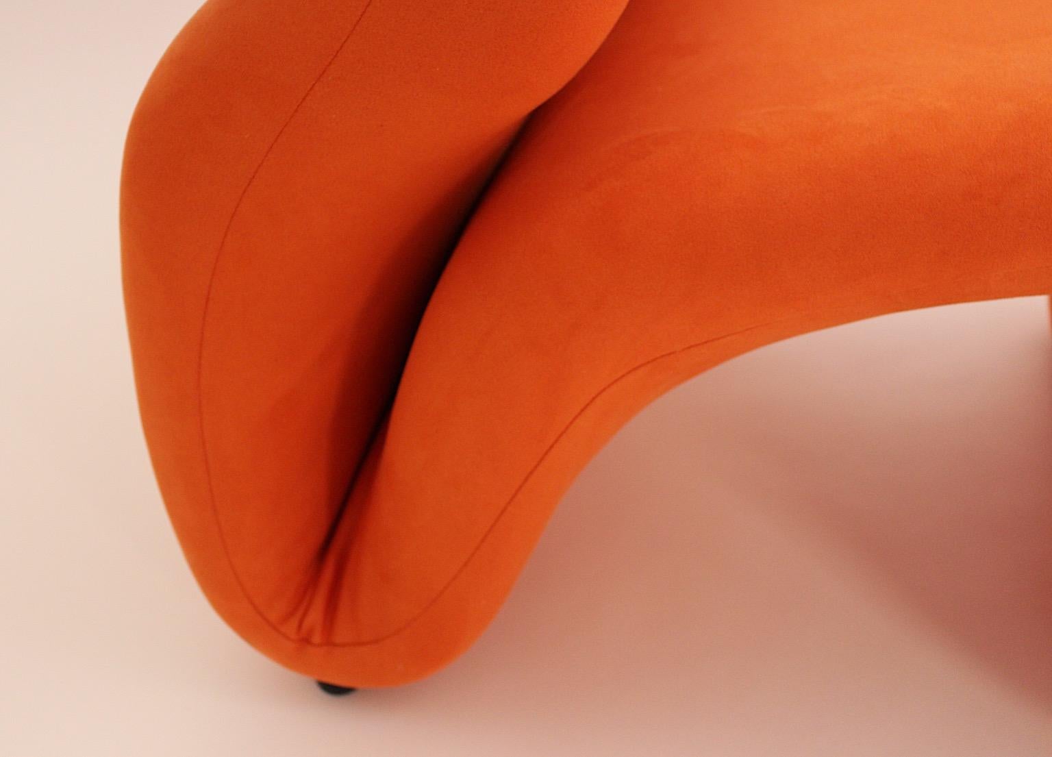Space Age Vintage Sculptural Orange Etcetera Chair by Jan Ekselius 1970s Sweden 4