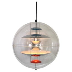 Lampe 'VP Globe' de l'ère Space par Verner Panton pour Louis Poulsen, 1960s Danemark