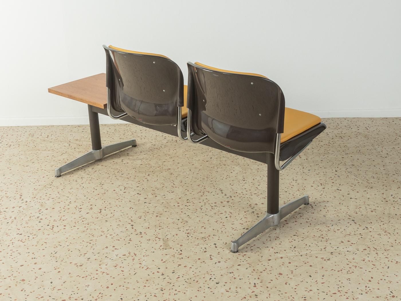 German Space Age Waiting Bench by Drabert  For Sale