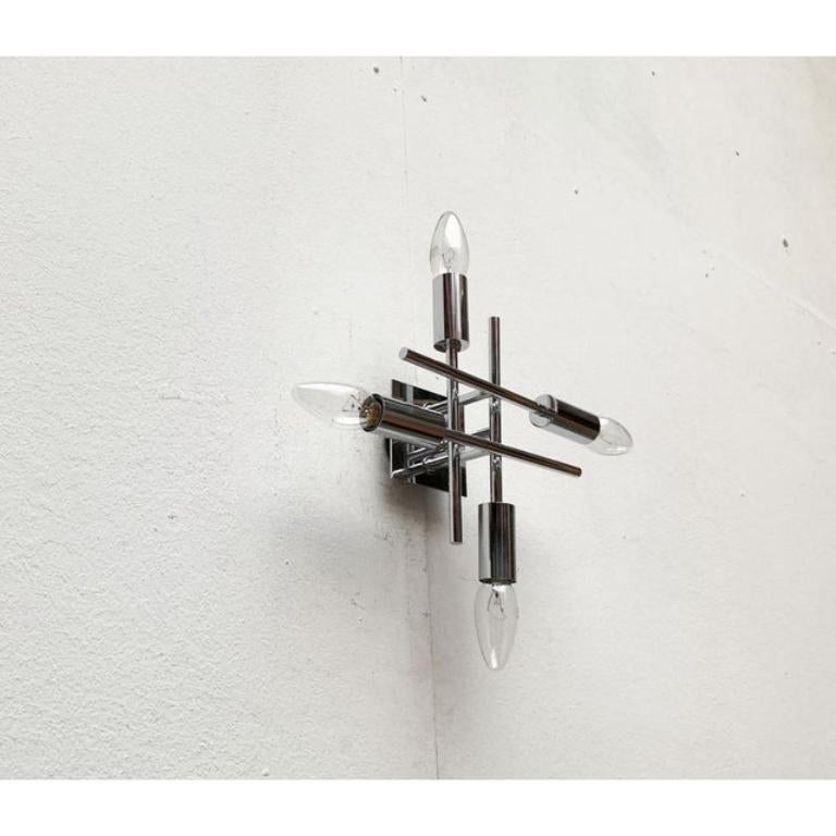 Space Age Wall Ceiling or Lamp in Metal For Sale 8