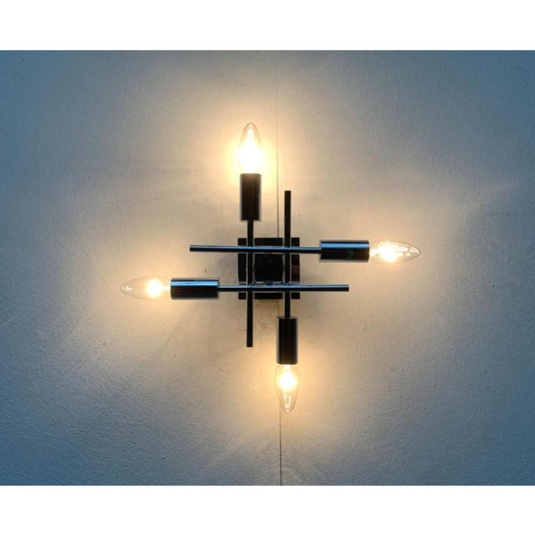Space Age Wall Ceiling or Lamp in Metal In Excellent Condition For Sale In Hamburg, DE