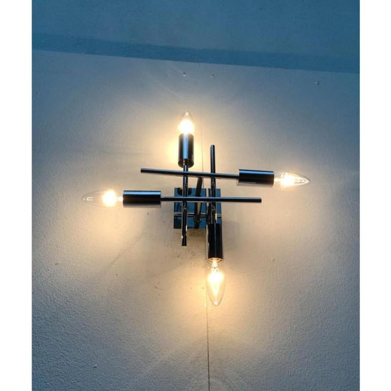 20th Century Space Age Wall Ceiling or Lamp in Metal For Sale