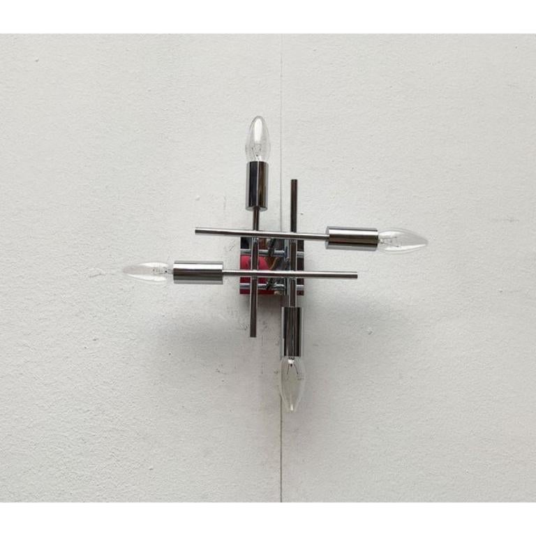 Space Age Wall Ceiling or Lamp in Metal For Sale 1