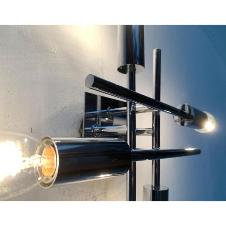 Space Age Wall Ceiling or Lamp in Metal For Sale 5