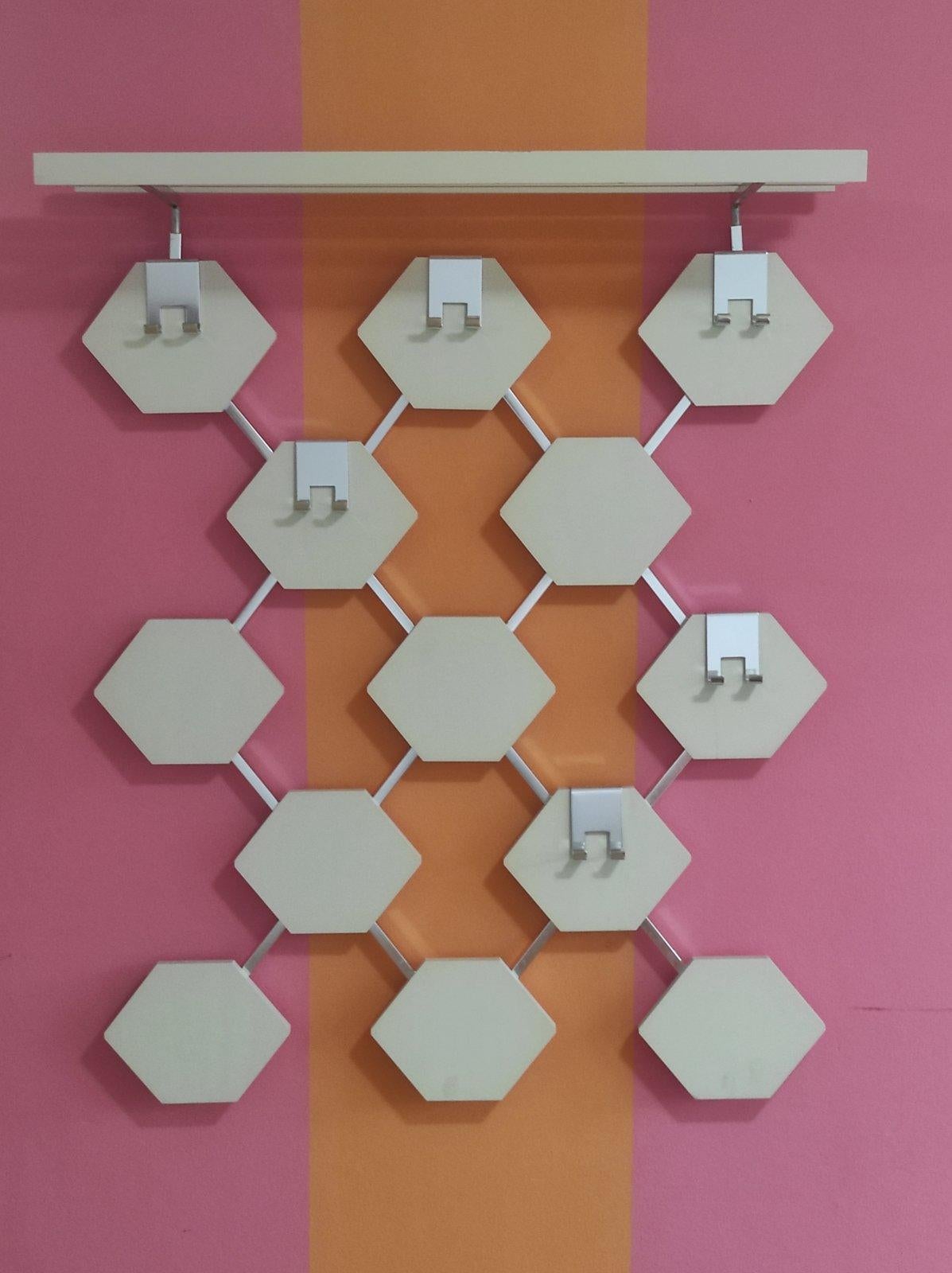 Ère spatiale Porte-manteau mural A Space 1960s en vente