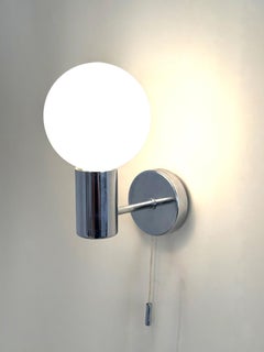 Space Age Wall Lamp by Motoko Ishii for Staff in pearl glas 1970s 1 of 5