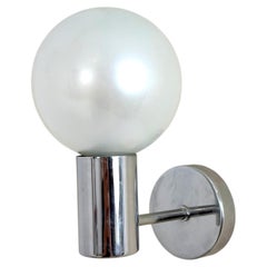Space Age Wall Lamp by Motoko Ishii for Staff in pearl glas 1970s 1 of 5