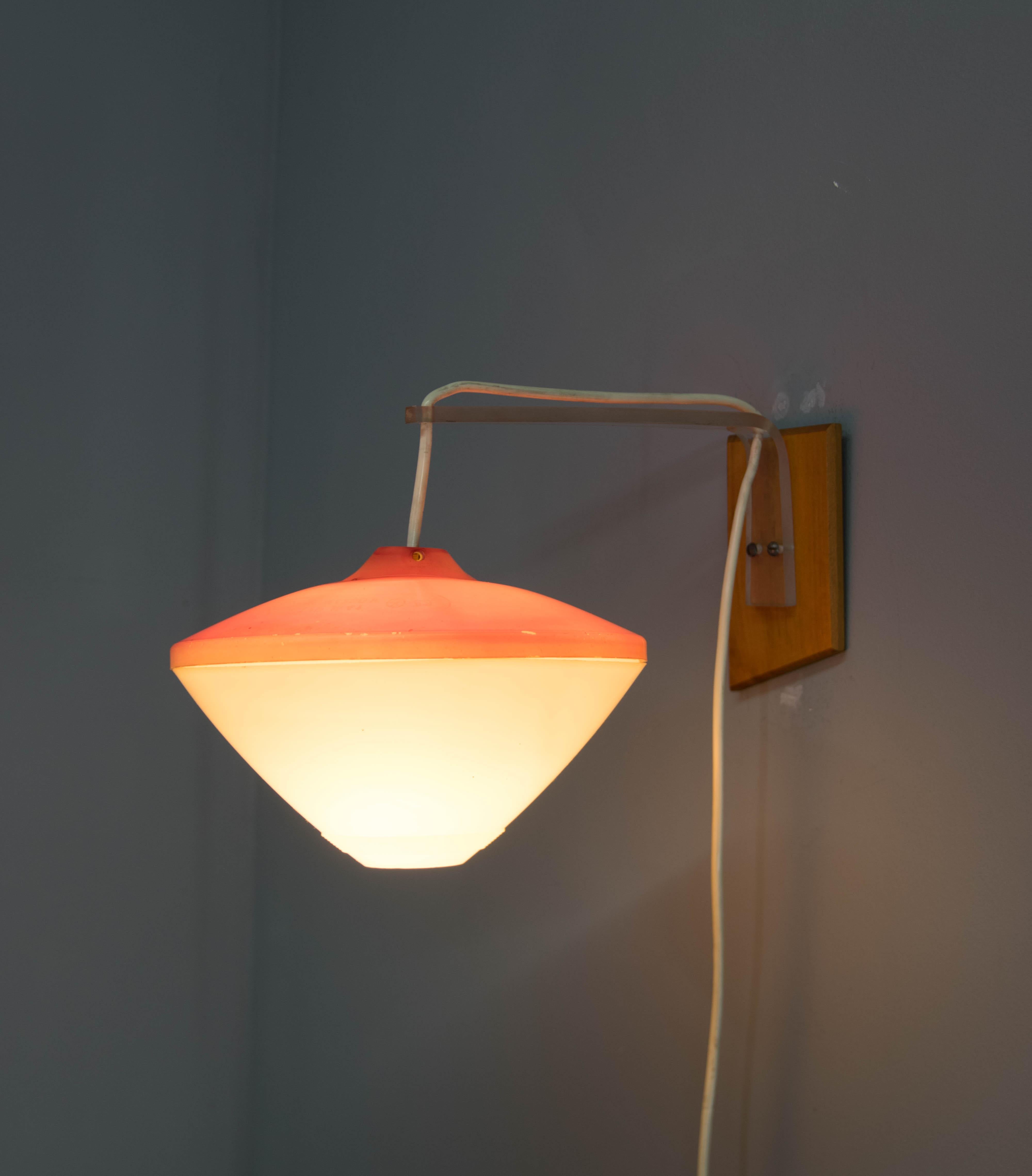 Space Age Wall Light, 1960s In Good Condition For Sale In Praha, CZ