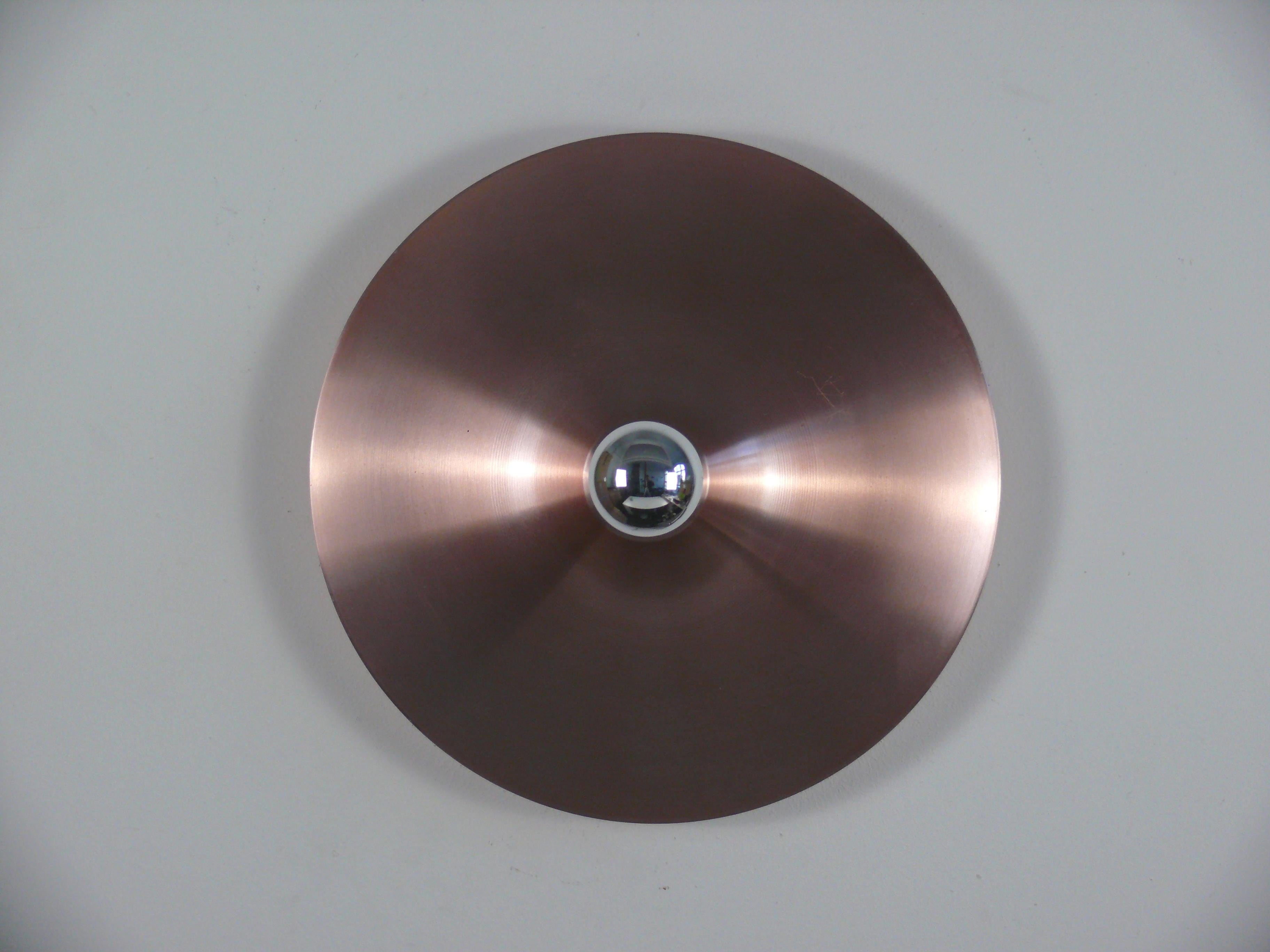 Space Age Wall Light, Flush Mount by Teka, Germany, 1960s 9