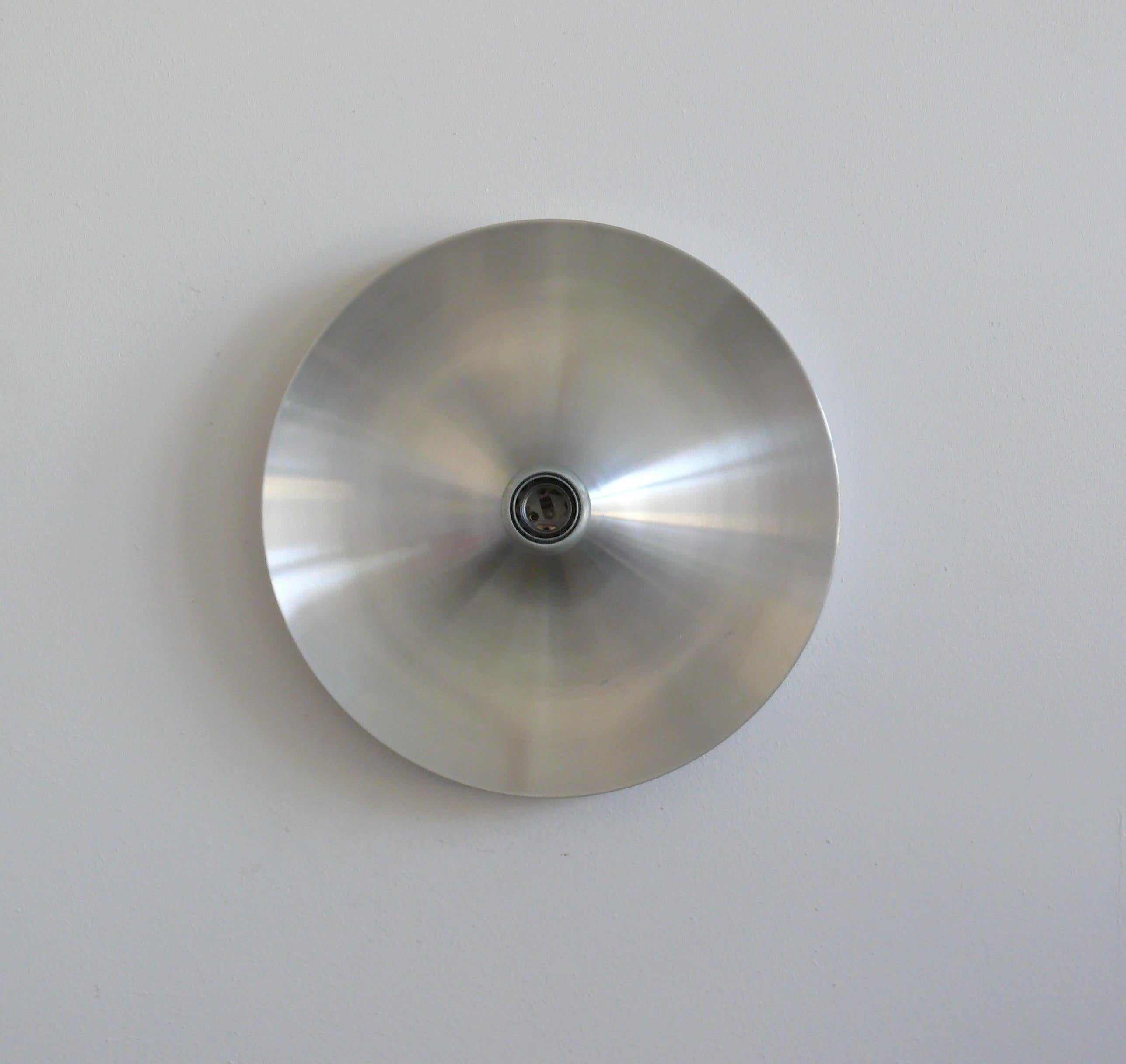 Space Age Wall Light, Flush Mount by Teka, Germany, 1960s In Good Condition In Schwerin, MV