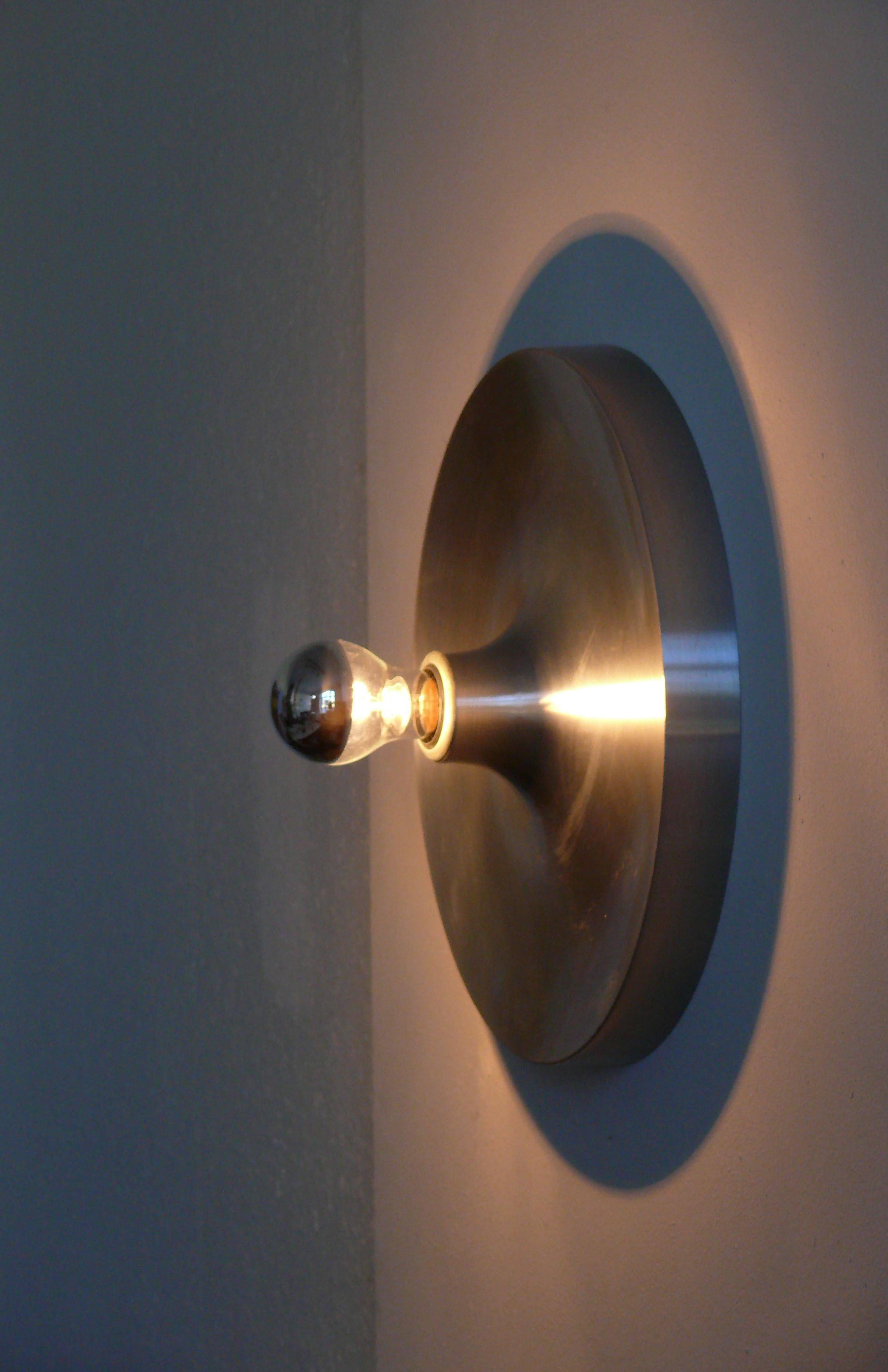 Space Age Wall Light, Flush Mount by Teka, Germany, 1960s 4