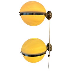 Space age Wall Lights by Harvey Guzzini for Guzzini, 1969