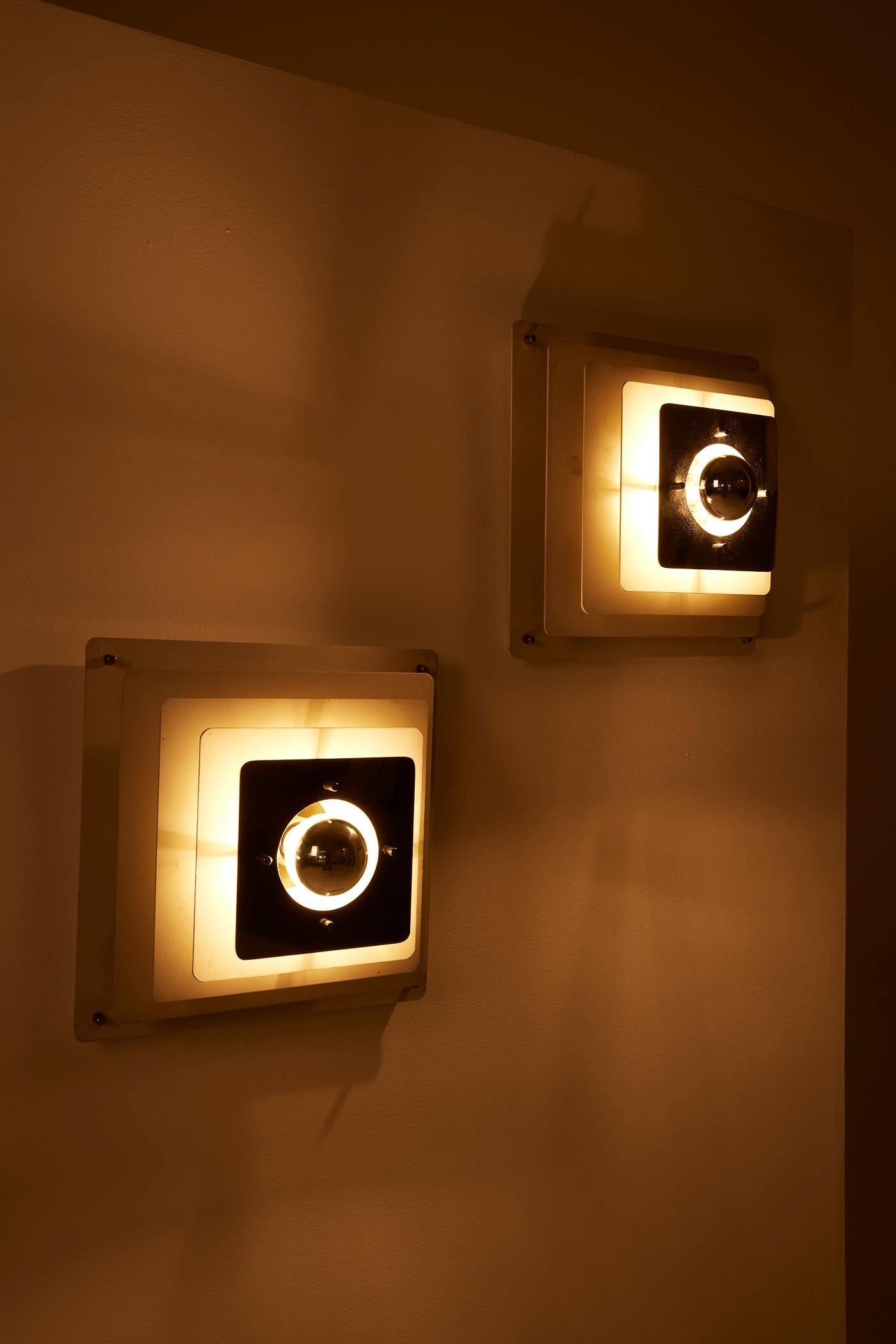 French Space Age Wall Lights