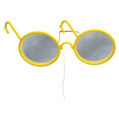 Space Age Wall Mirror in form of Glasses, Italy 70s