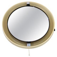 Space Age Wall Mirror with Backlight, Italy, 1960