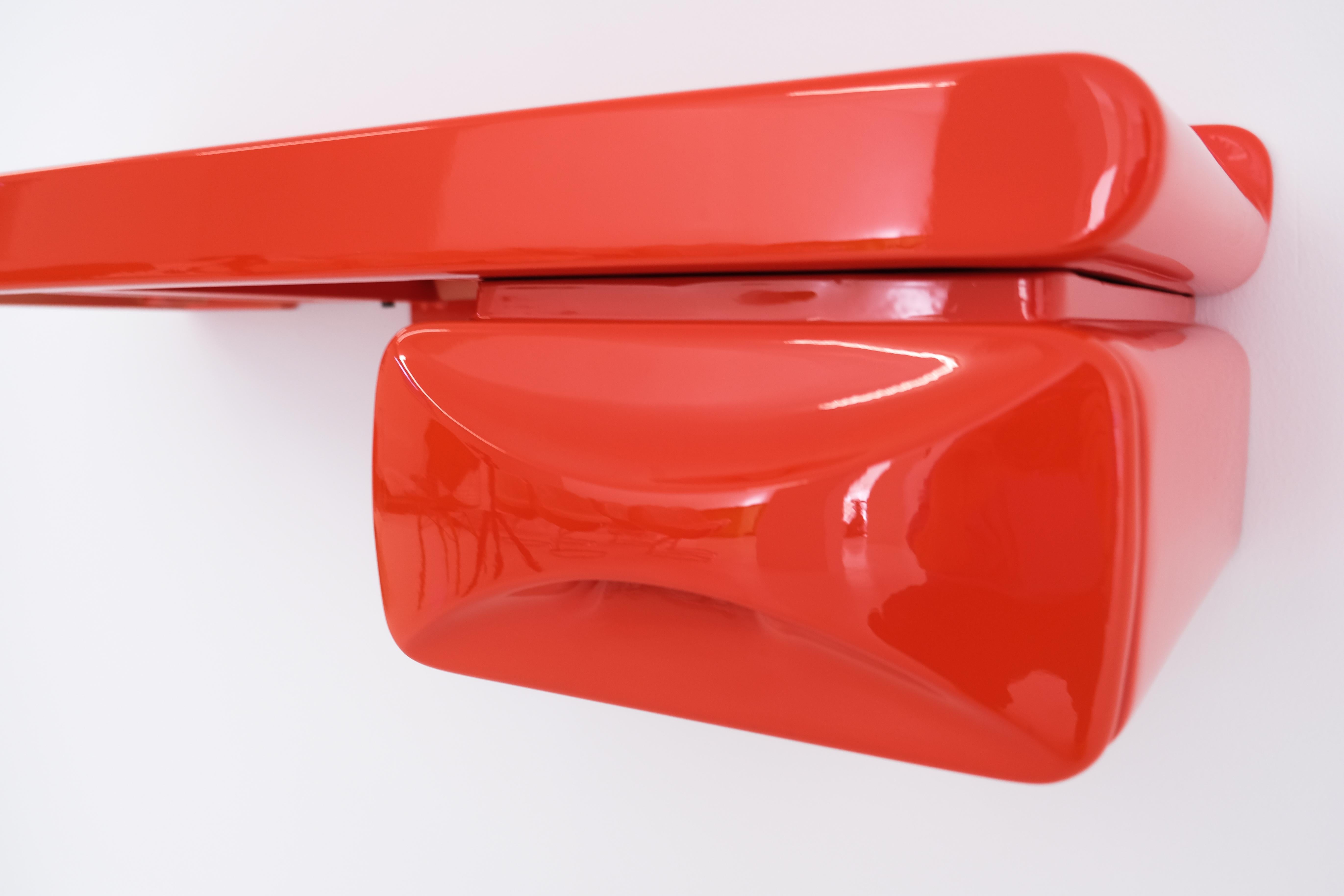 Space Age Wall Mounted Storage Board with Drawer or Desk Attrib. to Ernest Igl 8