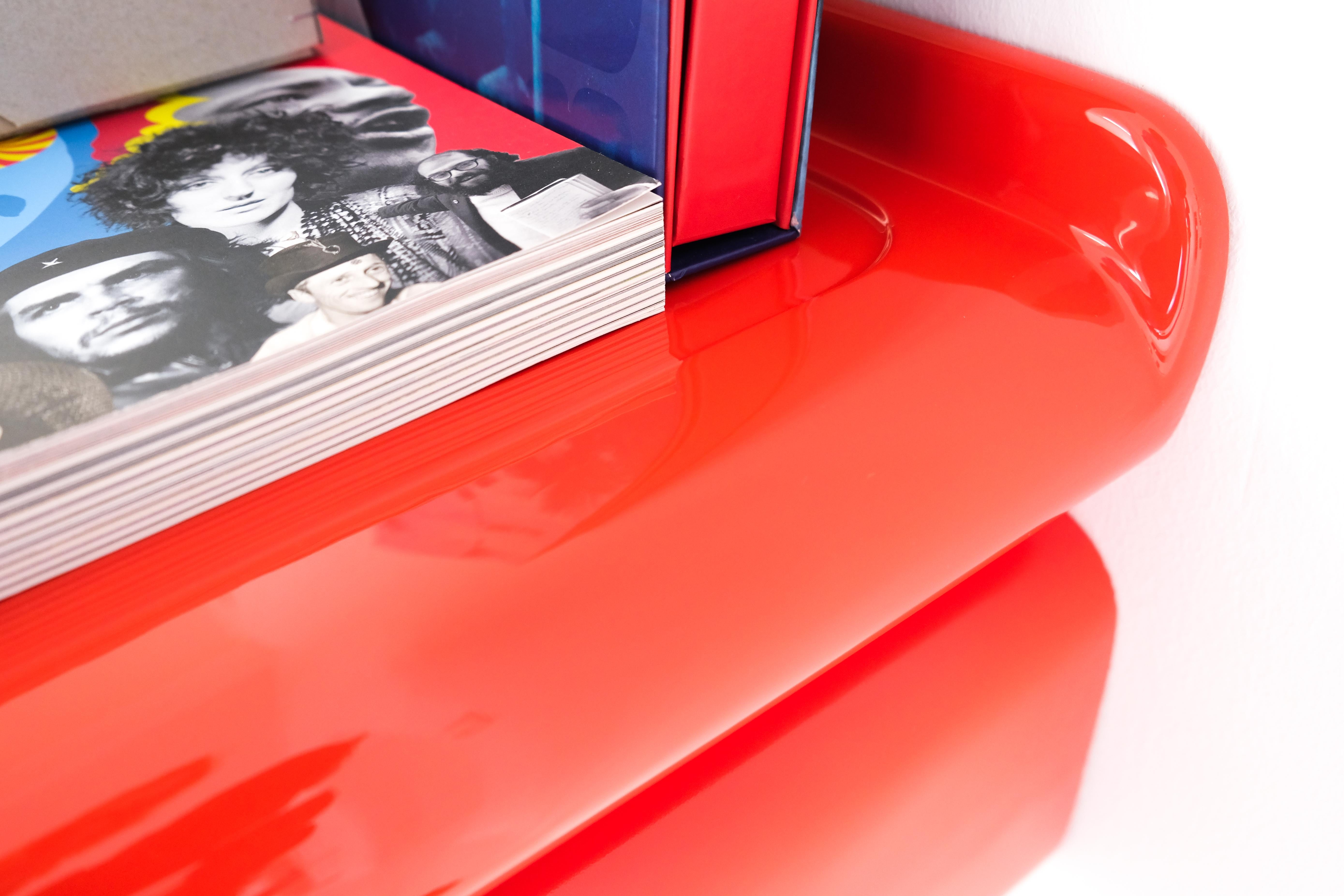 Plastic Space Age Wall Mounted Storage Board with Drawer or Desk Attrib. to Ernest Igl