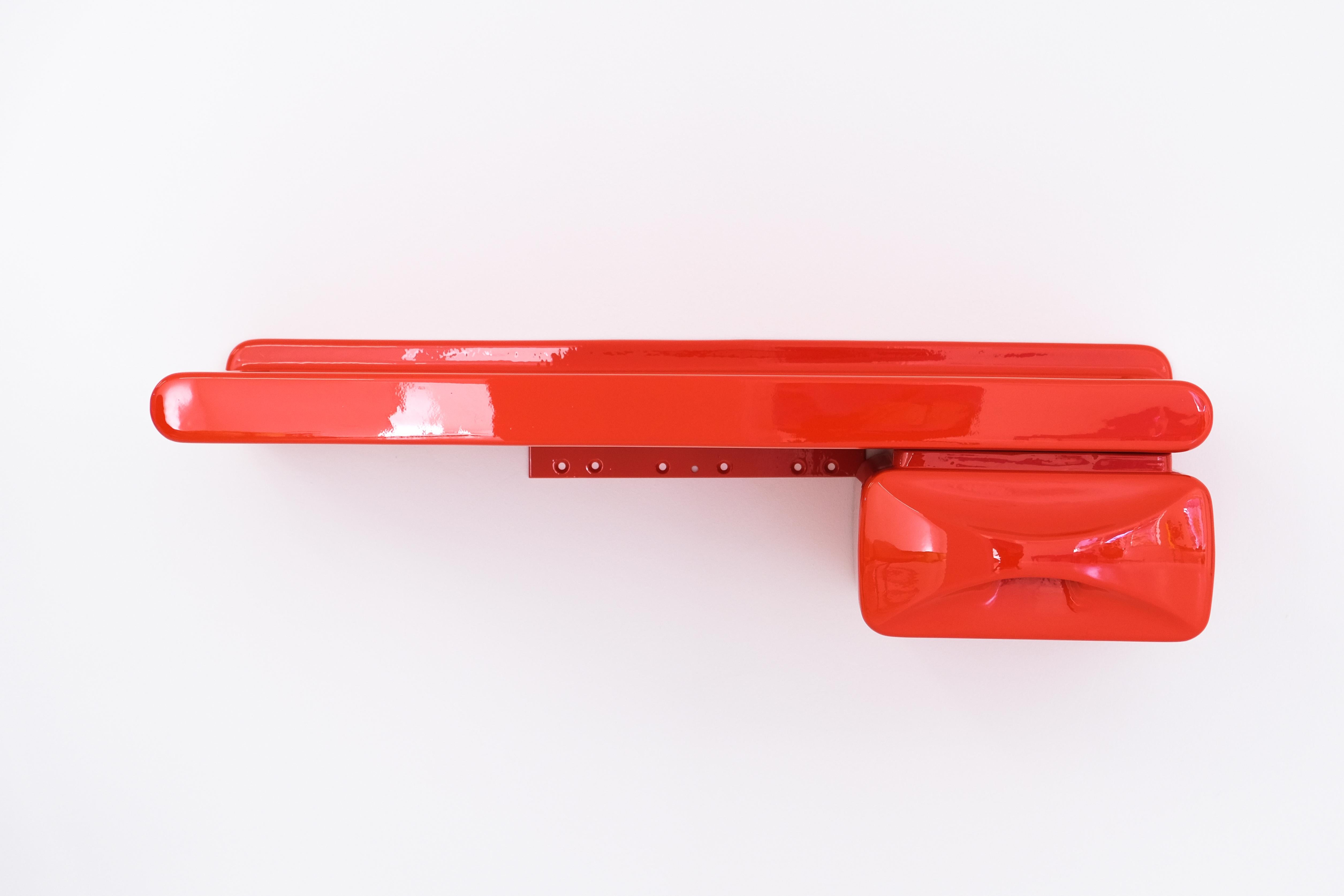 Space Age Wall Mounted Storage Board with Drawer or Desk Attrib. to Ernest Igl 1