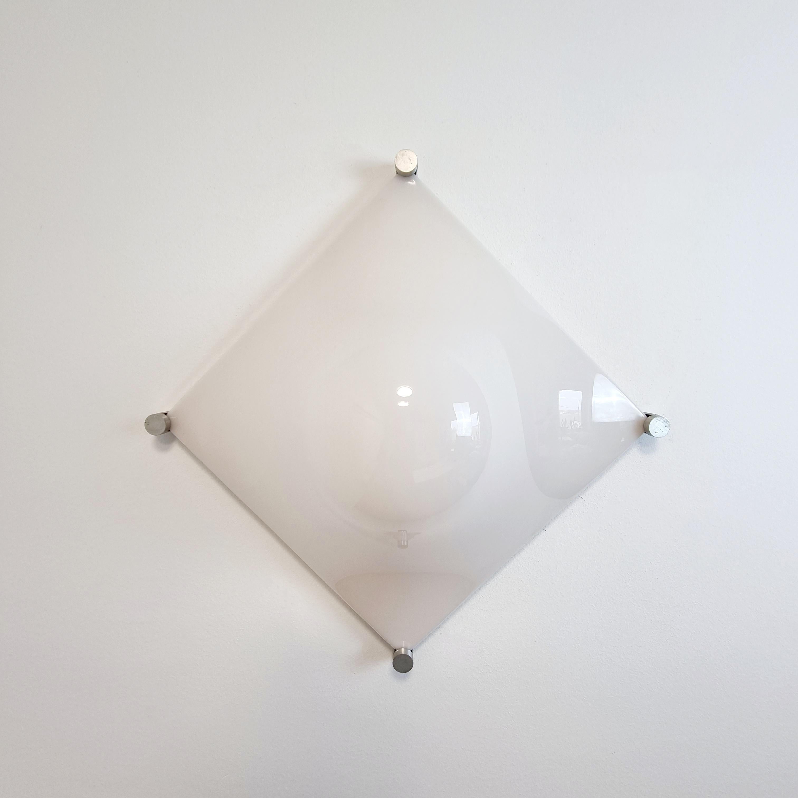 Ère spatiale Lampe murale ou plafonnier Bolla d'Elio Martinelli pour Martinelli Luce, Italie, années 60 en vente