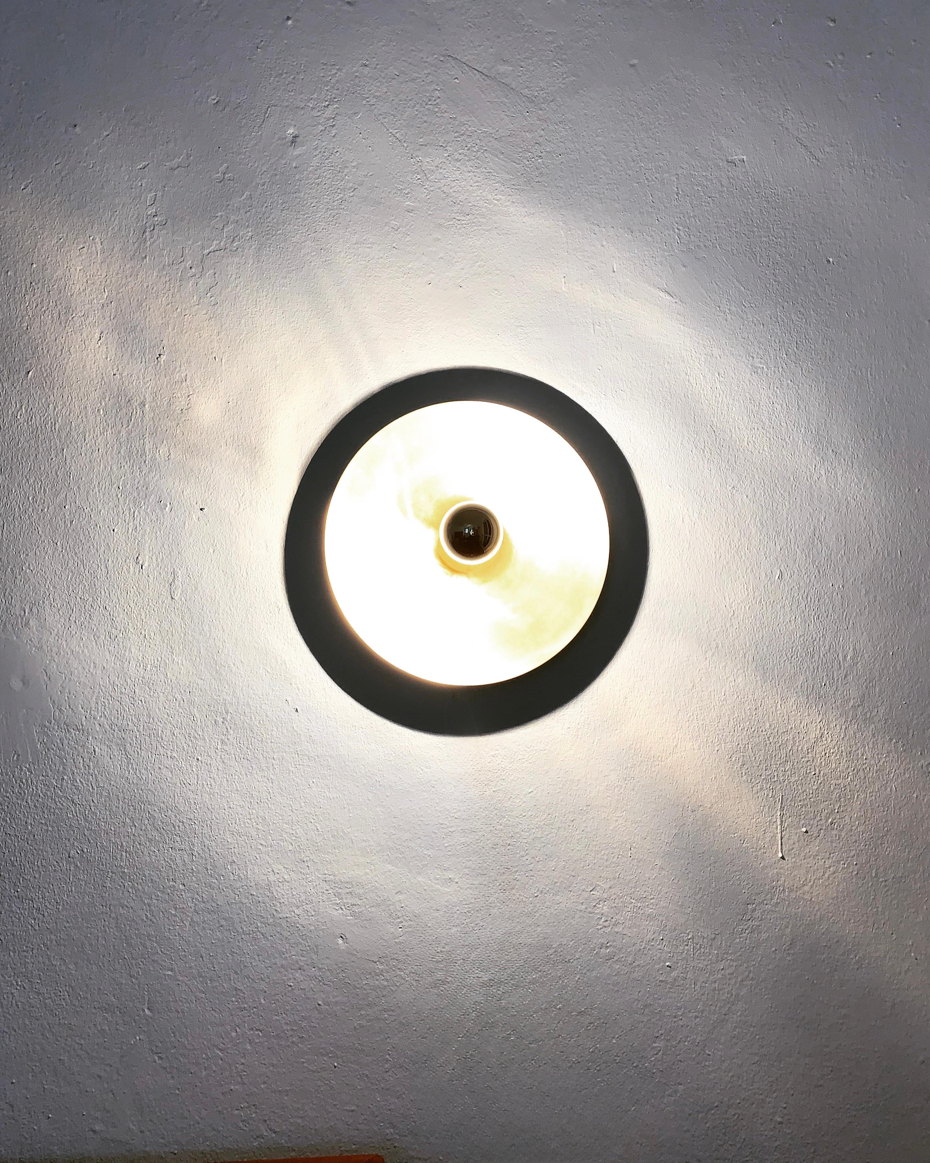 Late 20th Century Space Age Wall or Ceiling Lamp For Sale