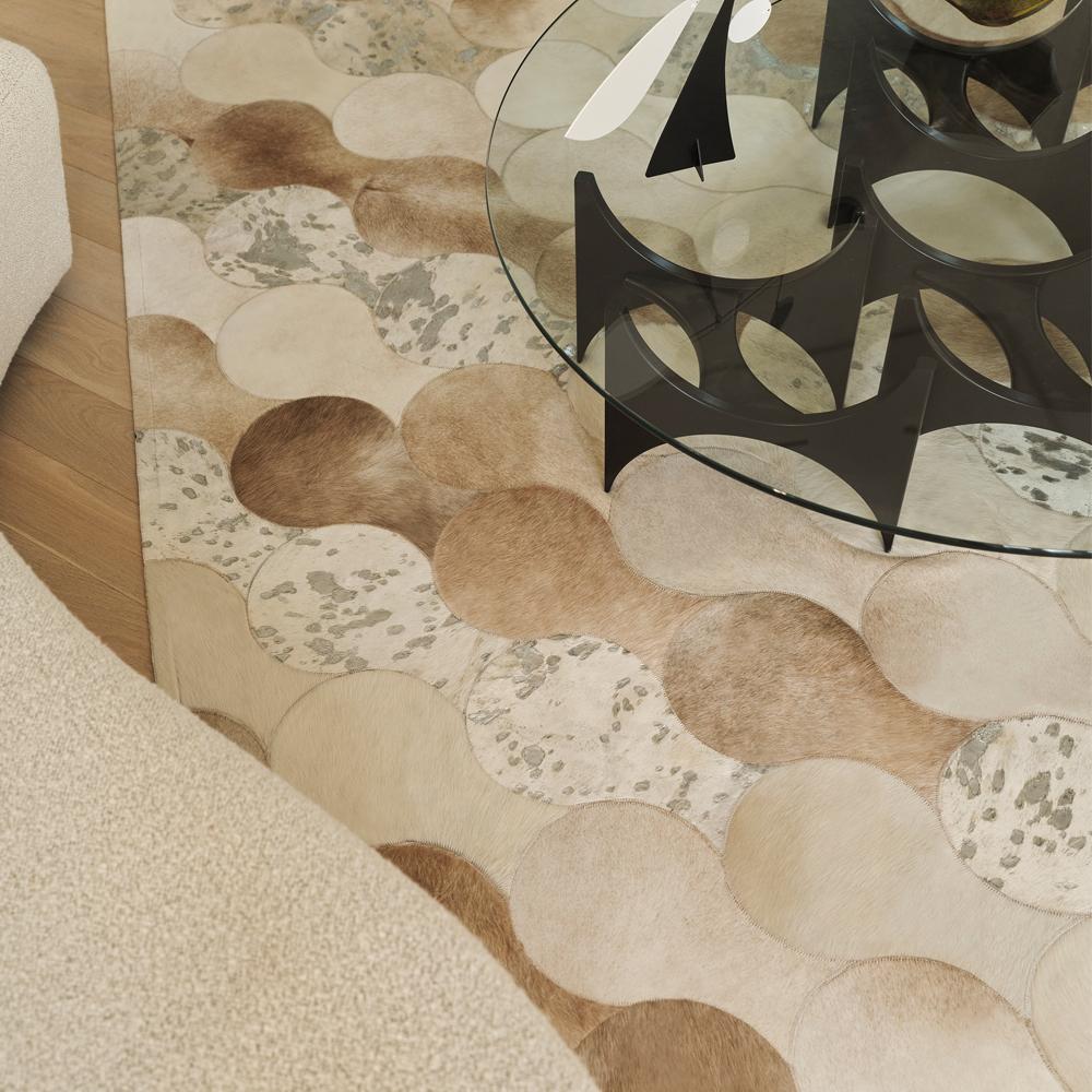 Alfombra Ondulada Líneas Onduladas Personalizable Crema, Topo, Caramelo Grande Pakistaní en venta