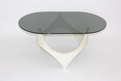 Table basse en hêtre blanc de l'ère spatiale par Opal, 1970, Allemagne