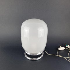 Tavolo in vetro bianco NO AGE, Italia anni '70