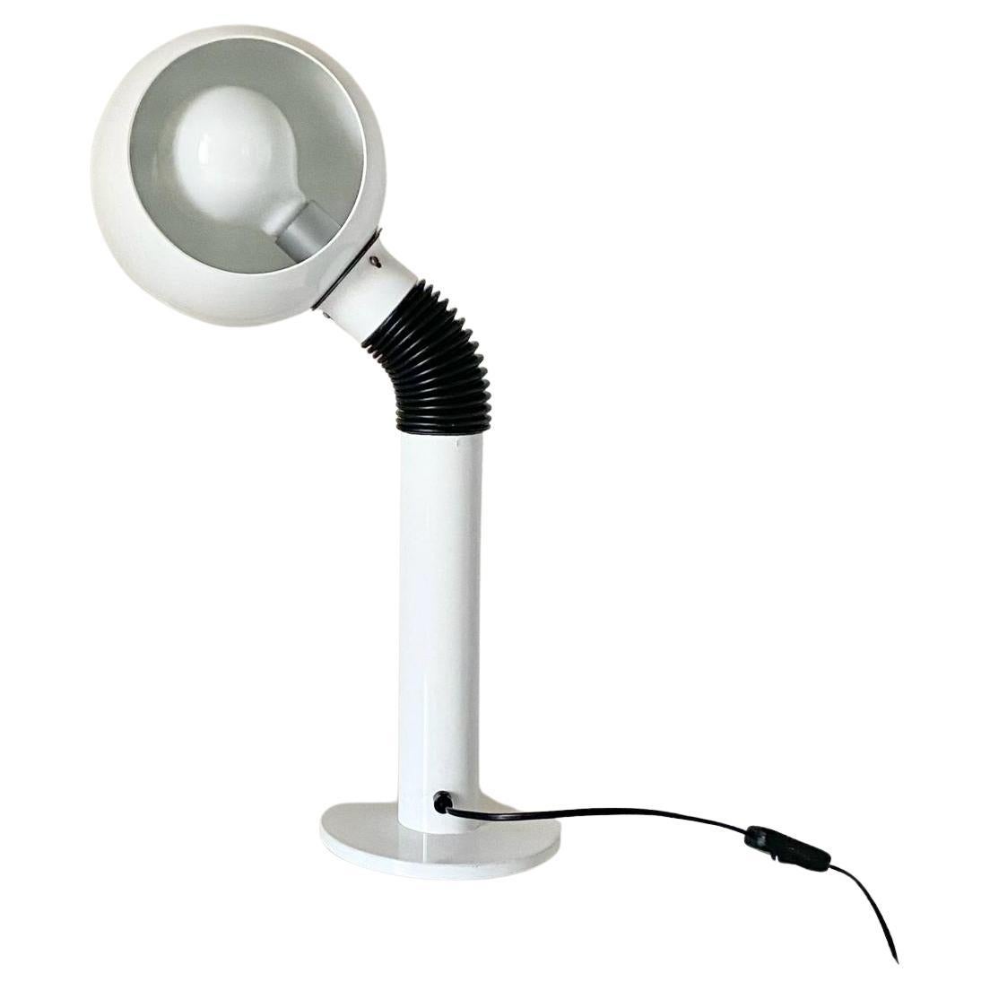 Ère spatiale Lampe de bureau blanche italienne de l'ère spatiale, par Zonca LTD en vente