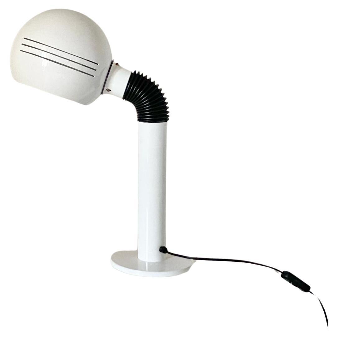 Space Age White Table Lamp, Zonca, Italy 1970 's For Sale