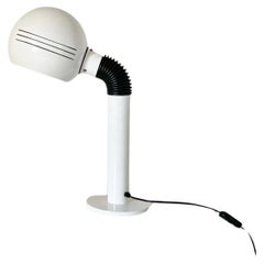 Retro Space Age White Table Lamp, Zonca, Italy 1970 's