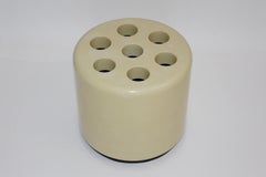 Space Age White Vintage Plastic Umbrella Stand Roberto Lucci Paolo Orlandini